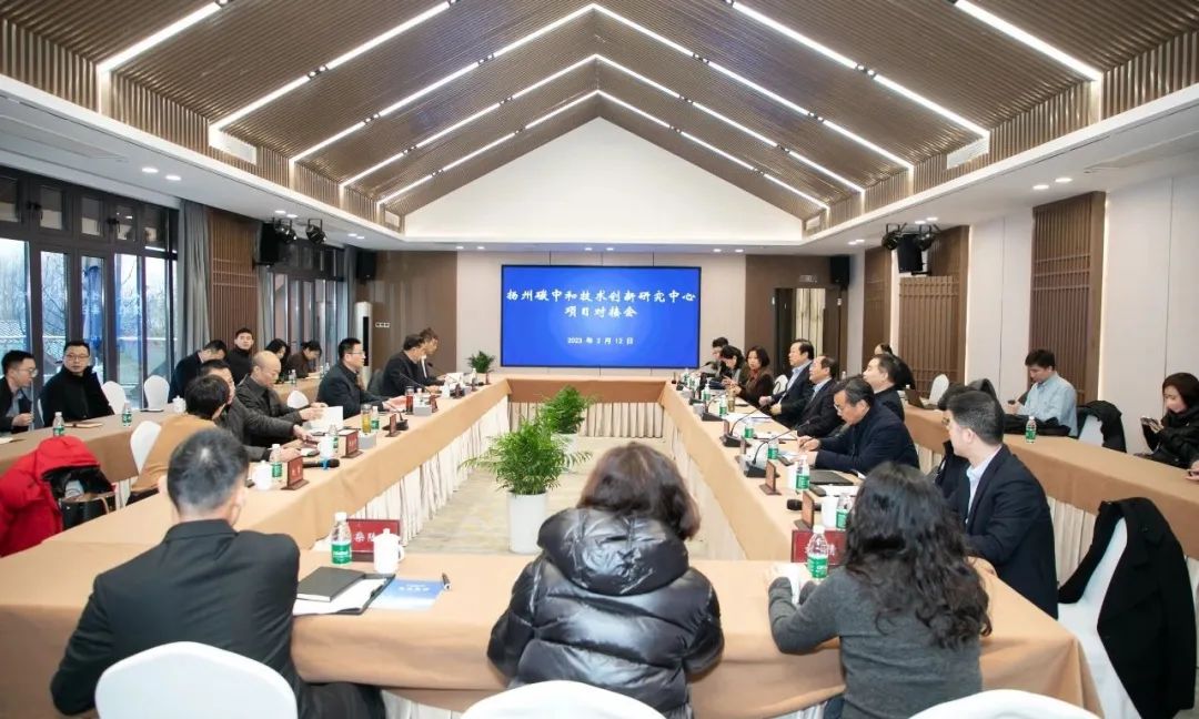 乐冠体育董事长王文胜应邀参加扬州碳中和技术创新研究中心项目对接会